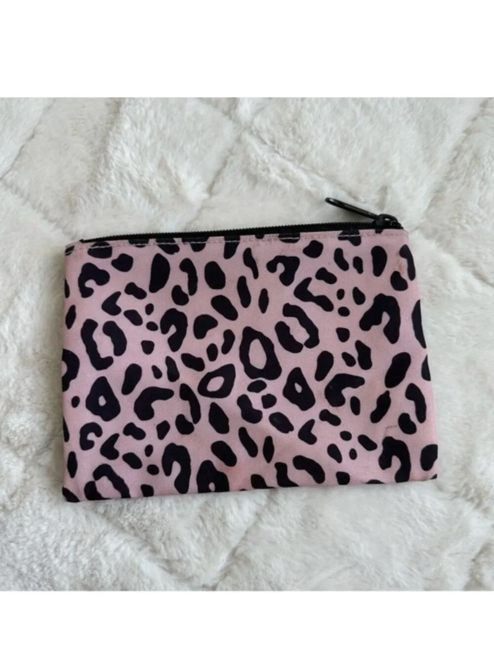Victoria's Secret PINK | Pink and Cream Cheetah Print Cosmetic Case